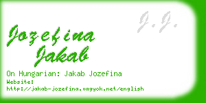 jozefina jakab business card